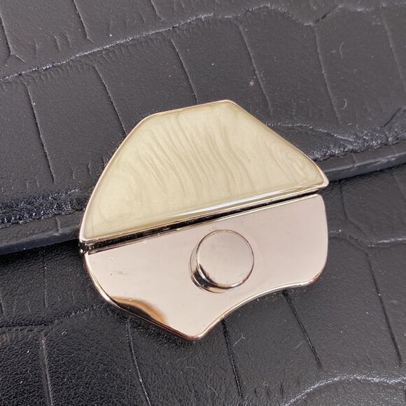 Convertible Two-Way Faux Croc Embossed Leather Shoulder / Hand Bag As New - Picture 10 of 12